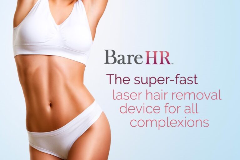 BARE HR- the super-fast laser hair removal device for all complexions.